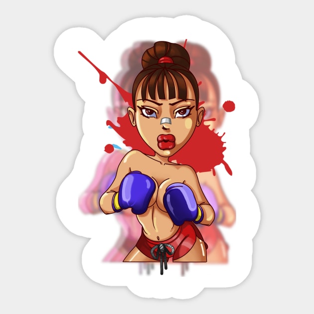 Knock! Crank Girls Sticker by NewLionStudio